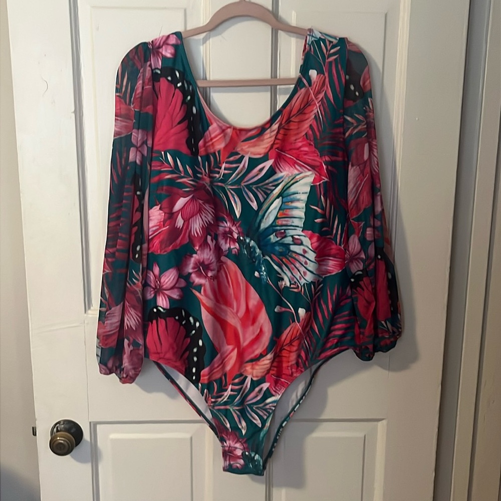 Long Sleeve One Piece Bathing Suit